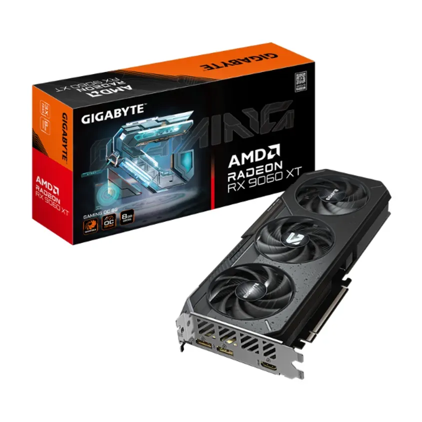 Placa de video Vga Gigabyte Radeon Rx 9060 Xt Gaming Oc 8g Pci-e223 PCI-E223
