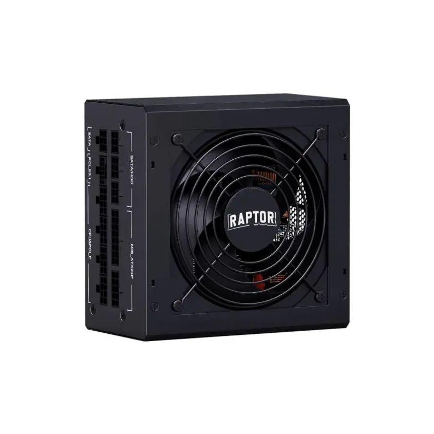 Fuente Atx Raptor 800w 80 Plus Gold Full Modular Pcie 5.1 Negra Rap-volt-800w