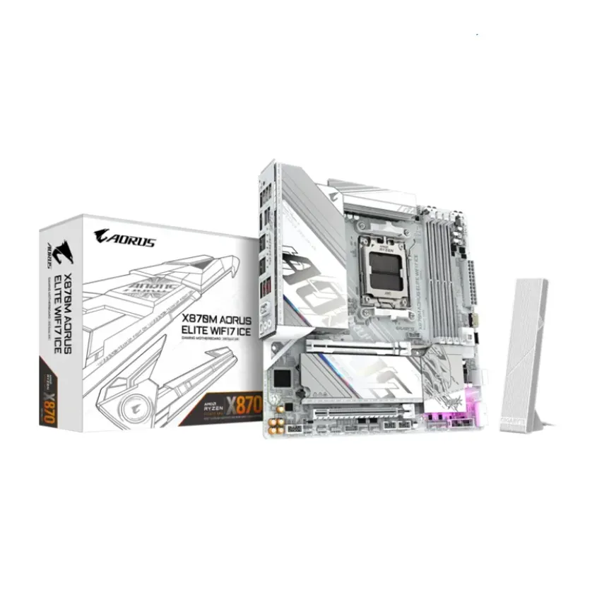 Mother Gigabyte X870M A ELITE WF7 ICE DDR5 AM5 (Serie 7000/8000/9000) 1-0418729