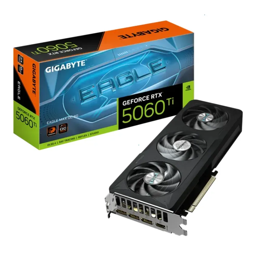 Placa de video VGA Gigabyte GeForce RTX 5060 Ti EAGLE MAX OC 8G 1-0418731