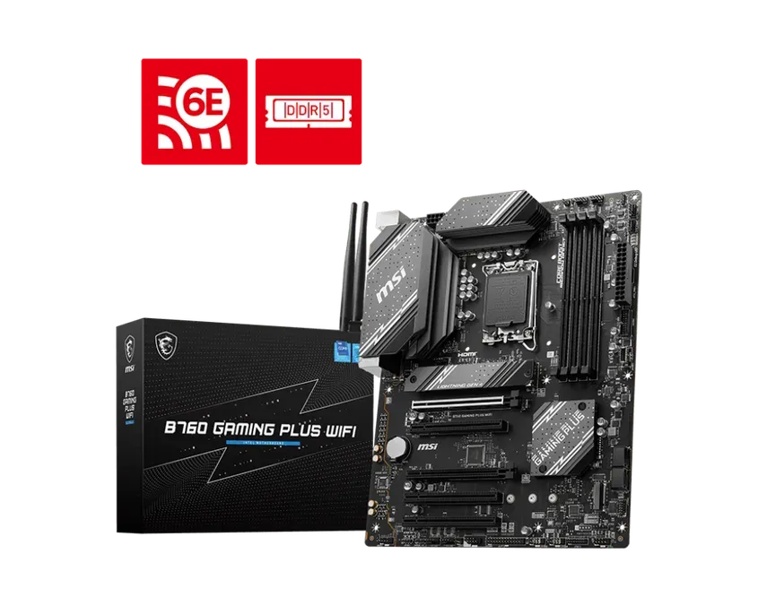 Mother MSI B760 GAMING PLUS WIFI DDR5 1700 (12va/13va/14va Gen) 1-0415803