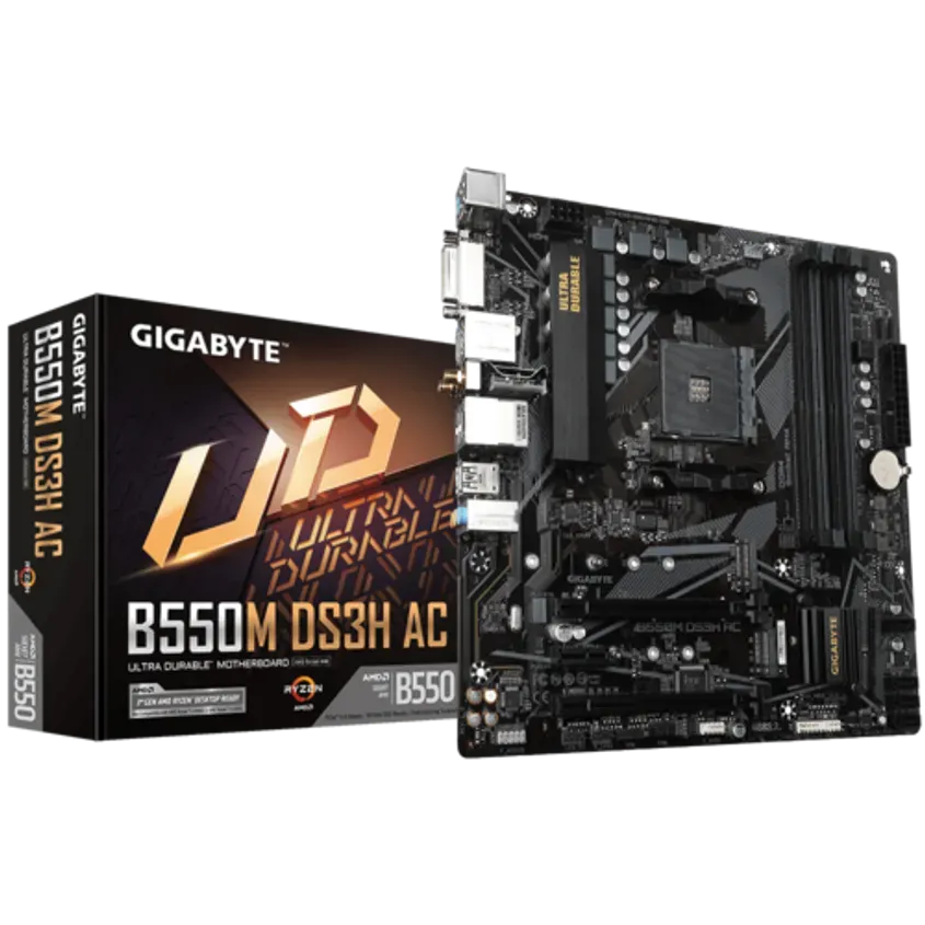 Mother Gigabyte B550M DS3H AC R2 DDR4 AM4 (Serie 3000/4000/5000) MOT399