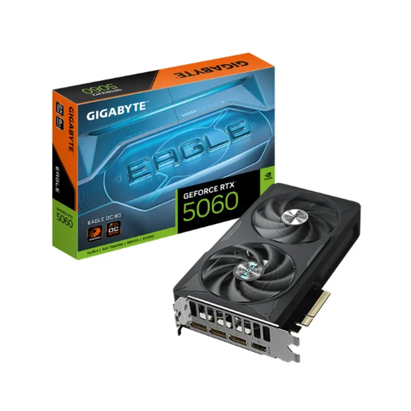 Placa de video VGA Gigabyte GeForce RTX 5060 EAGLE OC 8G 1-0417359