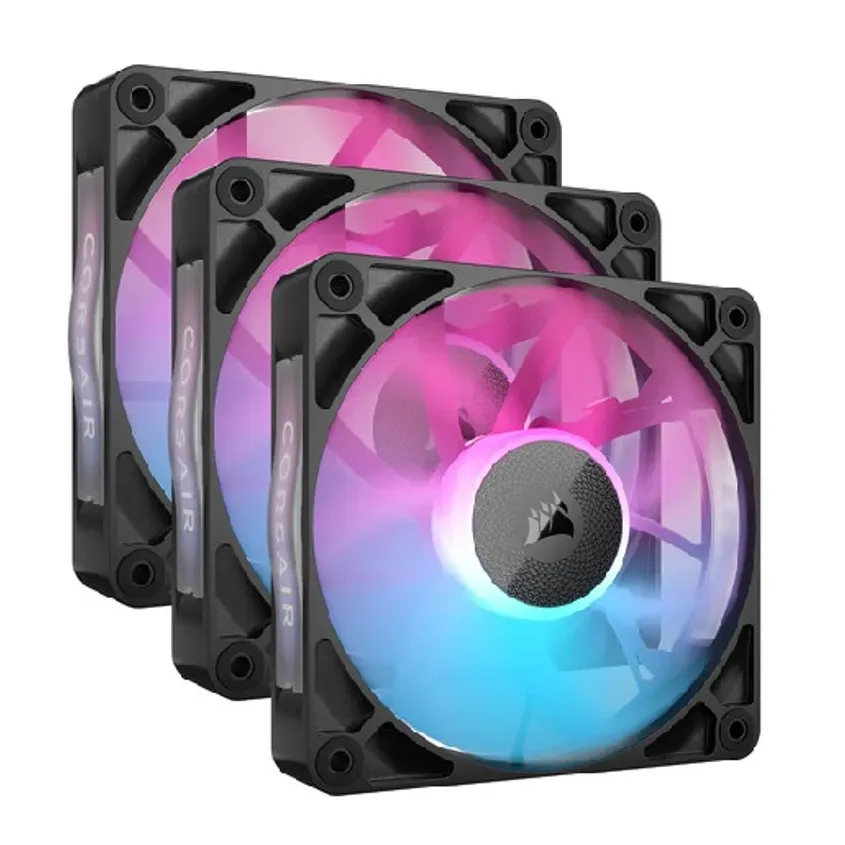 Fan Cooler Corsair iCUE LINK RX120 RGB 120mm Black Pack x3 1-0417459