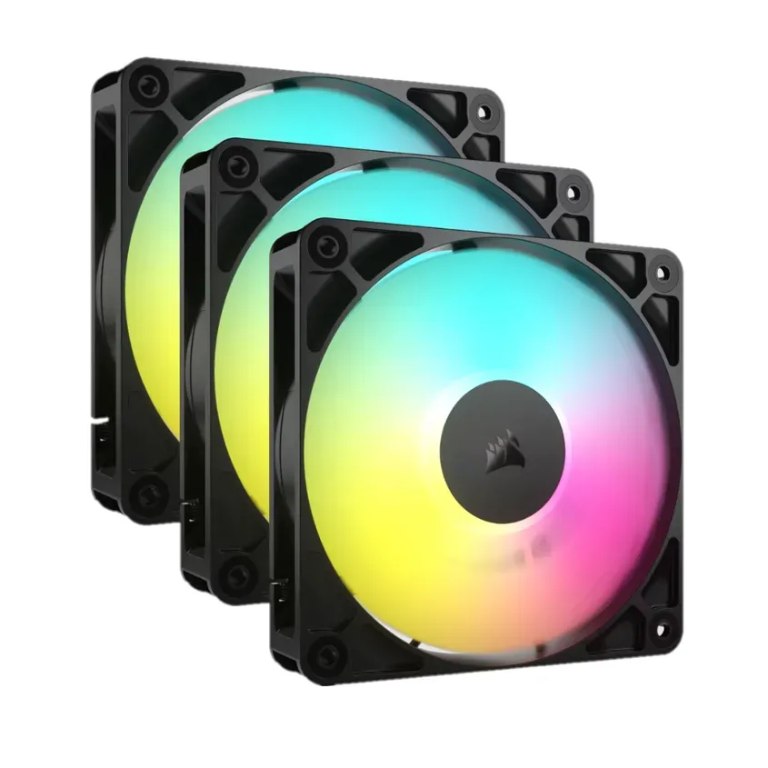 Fan Cooler Corsair RS120 ARGB 120mm Black Pack x3 1-0417452