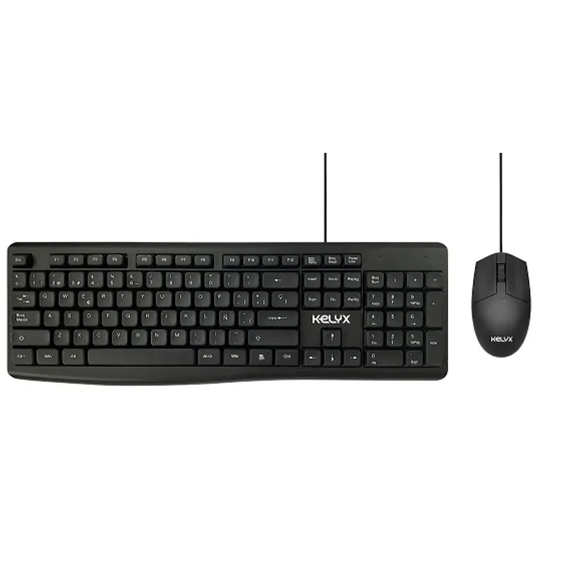 Teclado+Mouse Kelyx USB Cableado Negro 1-0417313