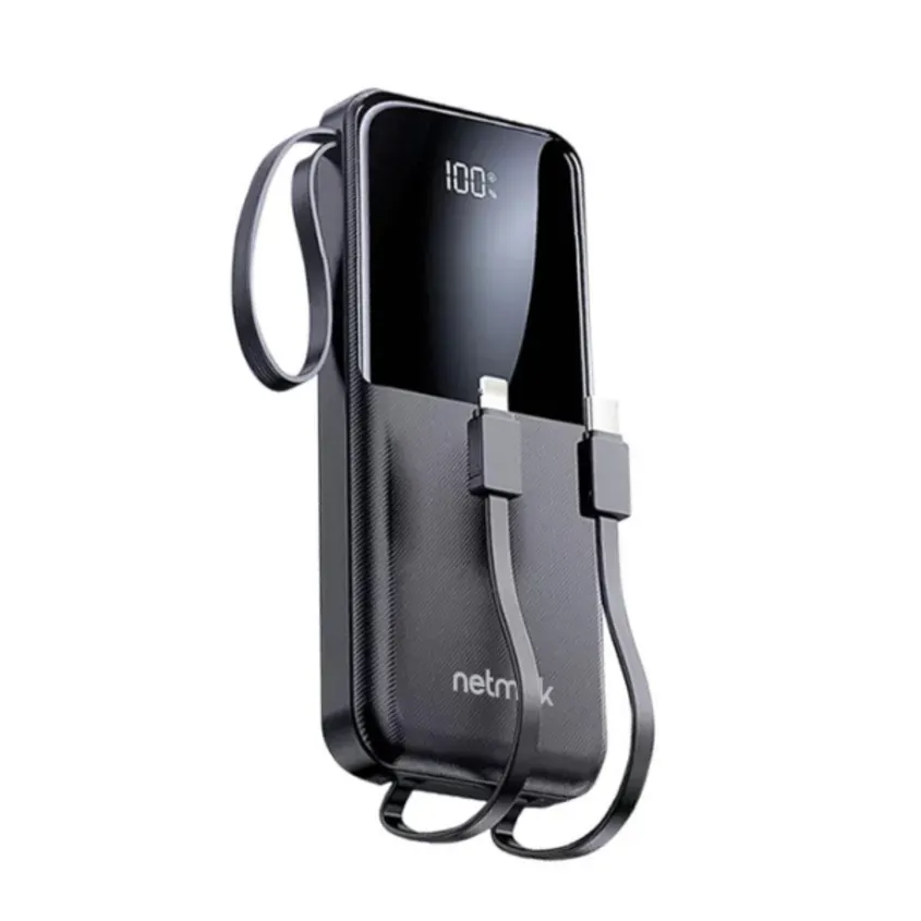 Power Bank 22.5w Carga Rapida 20.000 mAh c/Display Digital Netmak NM-PB1 NM-PB12