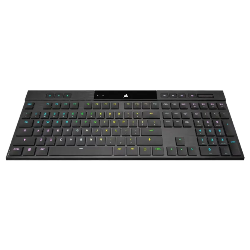 Teclado Corsair K100 Air RGB Mecanico Switch Cherry MX Ultra Low Profile Black Wireless 1-0417571