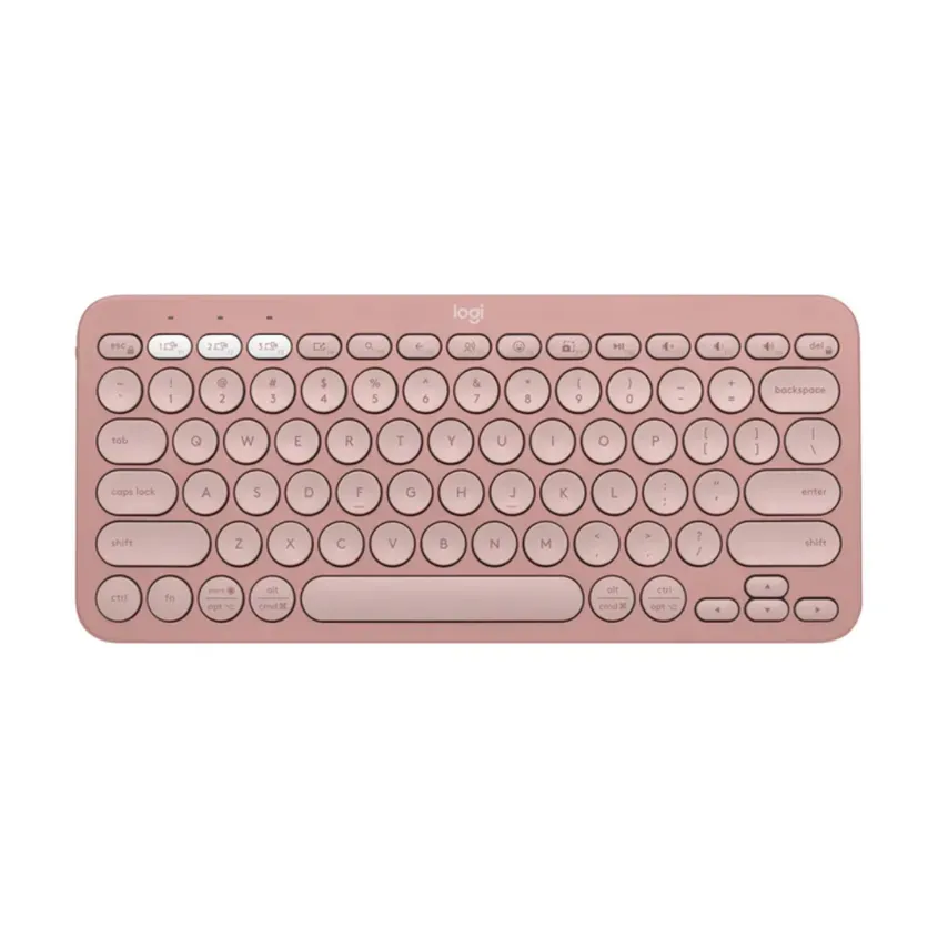 Teclado Logitech Bluetooth K380s Pebble Rose 920-011785 1-0416562