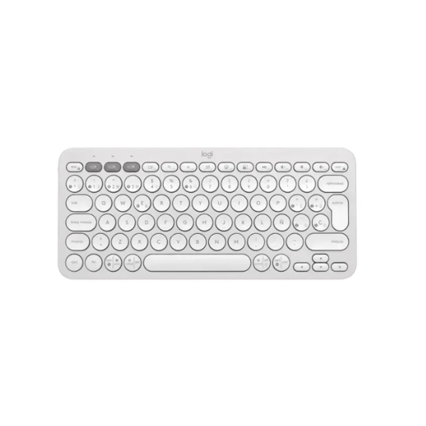 Teclado Logitech Bluetooth K380s Pebble White 920-011784 1-0416037