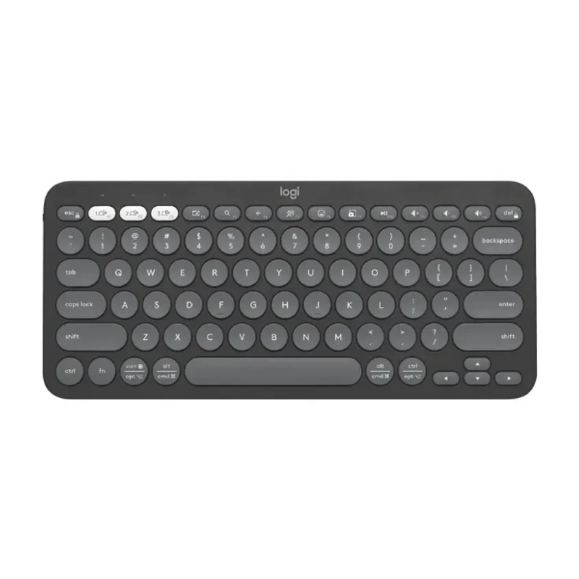 Teclado Logitech Bluetooth K380s Pebble Graphite 920-011783 1-0416036