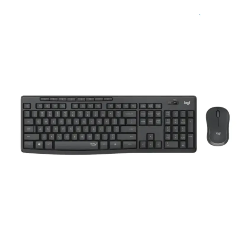 Combo Teclado Mouse Logitech Wireless Silent Black MK295