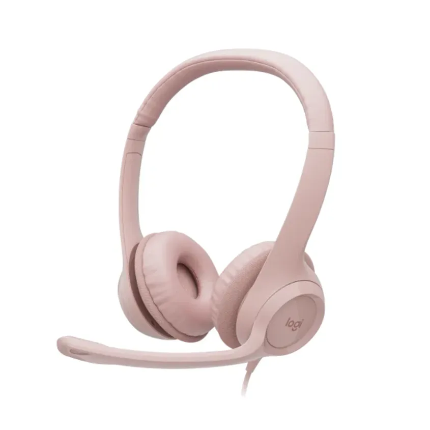 Auricular c/Microfono Logitech H390 Rose 981-001280 1-0415175