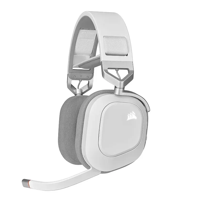 Auricular Corsair HS80 RGB Wireless Spatial Audio White 1-0416651