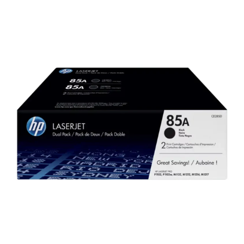 CE285AD HP 85A Blk Dual Pack LJ Toner Cartridge 1-0416714