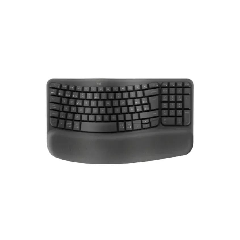 Teclado Logitech Wireless Wave Keys Ergo Black Esp 920-012278 1-0415782