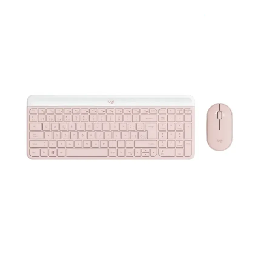 Teclado+Mouse Logitech Wir MK470 Slim Rose 920-011312 1-0415470