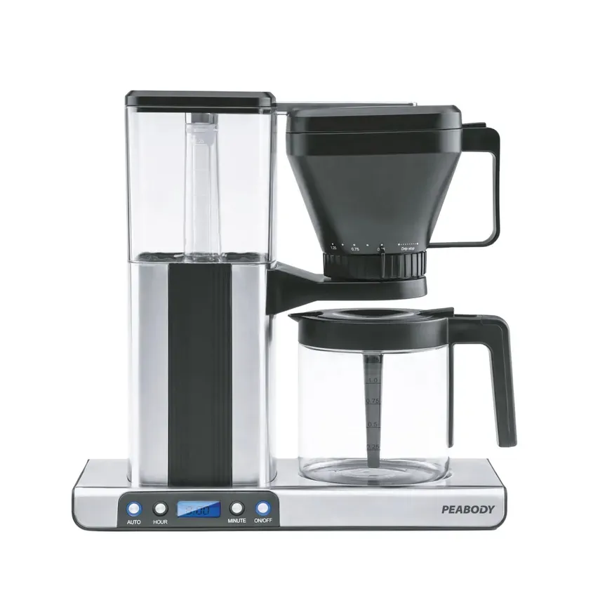 Cafetera Eléctrica de Goteo Peabody Jarra de Vidrio 1.25L 1550W 2-PE-MK01