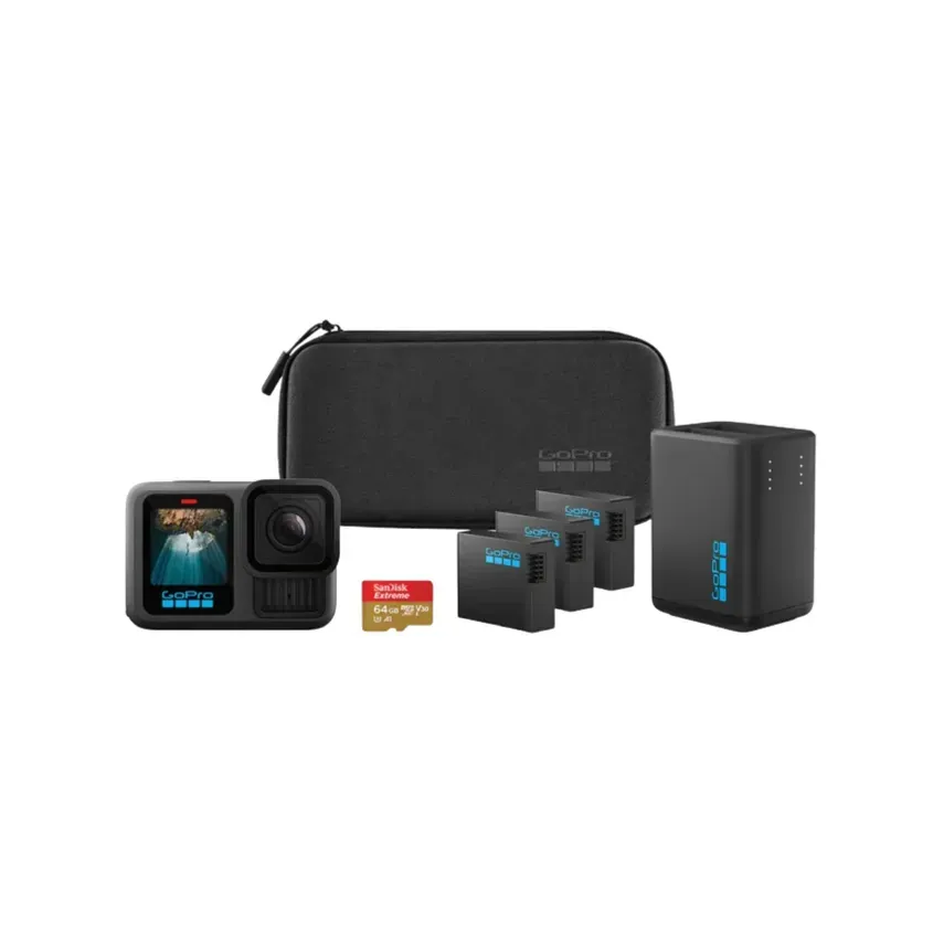 Camara GoPro Hero 13 Black Extended Power Bundle 3 Baterias MicroSD 2-CHDRB-134-TH