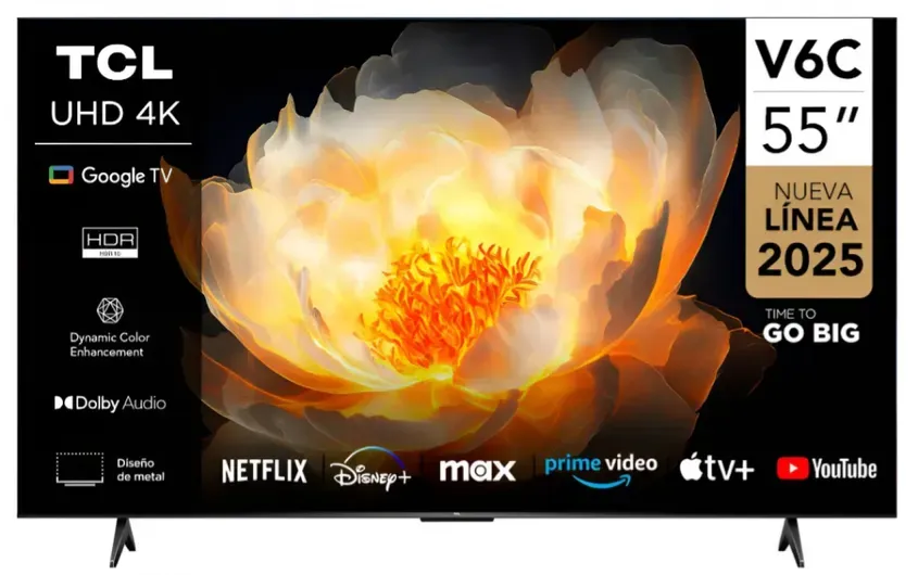 TV TCL 55 SMART 4K UHD GOOGLE TV HDR10 55V6C 4-123113