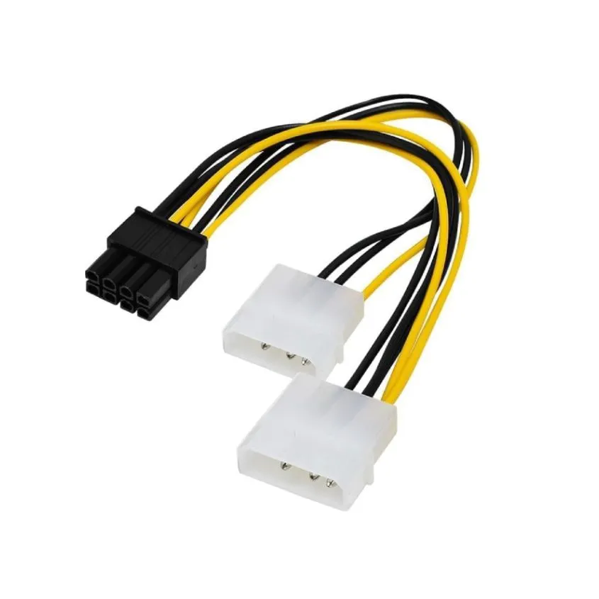 Adaptador de 8 pines a 2 Molex p/ placas VGA Nisuta NSAD824V