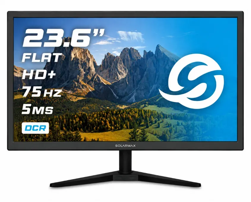 MONITOR SOLARMAX 23.6 FULL HD 75HZ VGA/HDMI NEGRO 4-121714