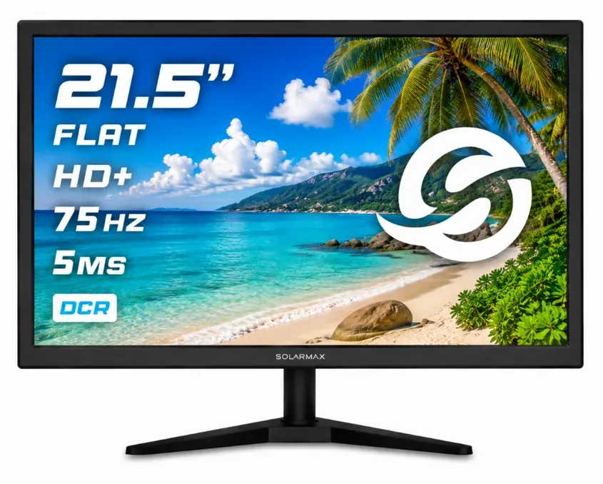 MONITOR SOLARMAX 21.5 FULL HD 75HZ VGA/HDMI NEGRO 4-121713