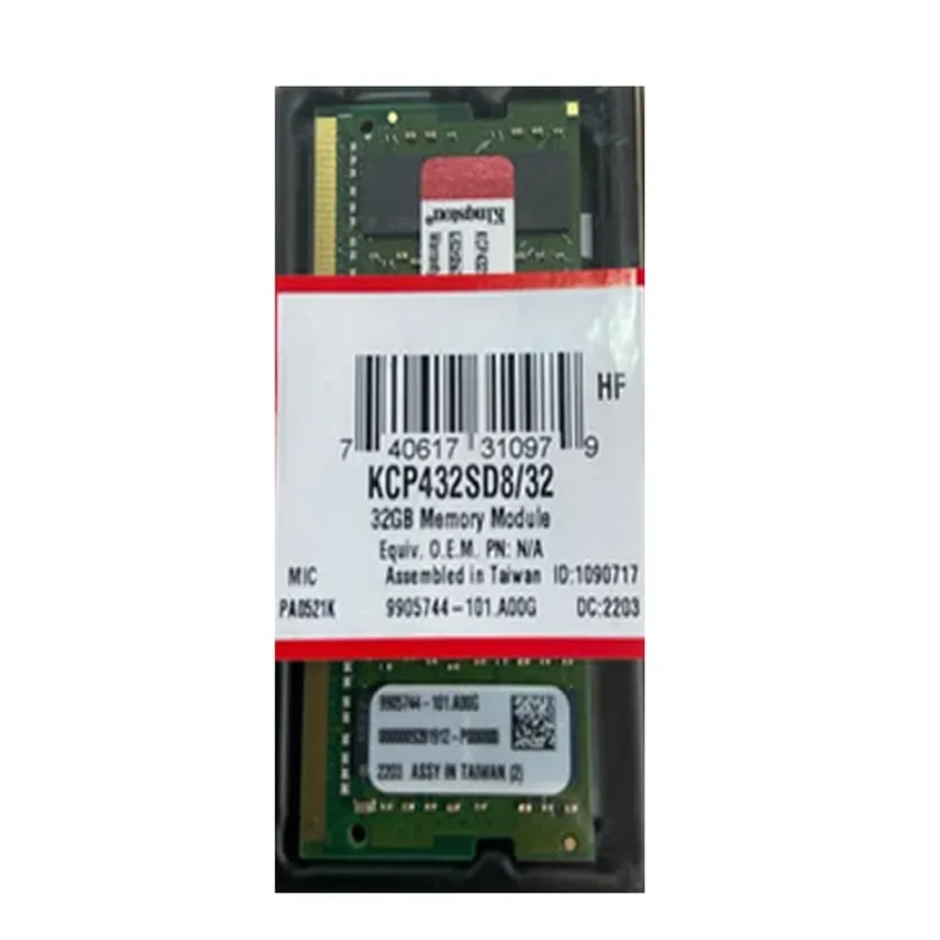 Memoria Ram Kingston 32GB 3200Mhz DDR4 NO ECC Module 2-KI9204