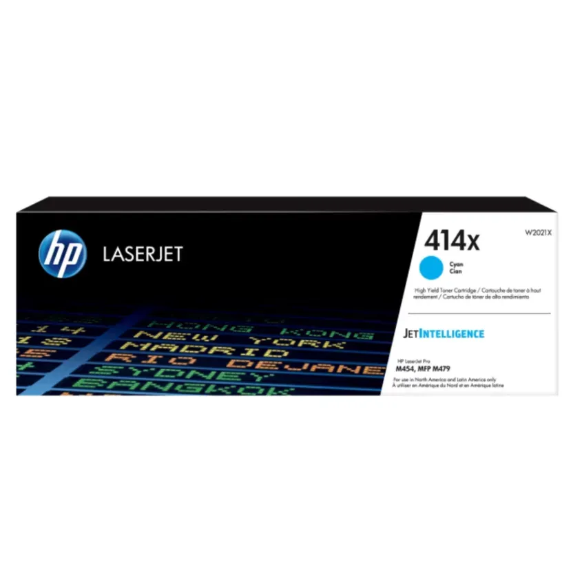 HP 414X Cyan LaserJet Toner Cartridge W2021X 1-0417672