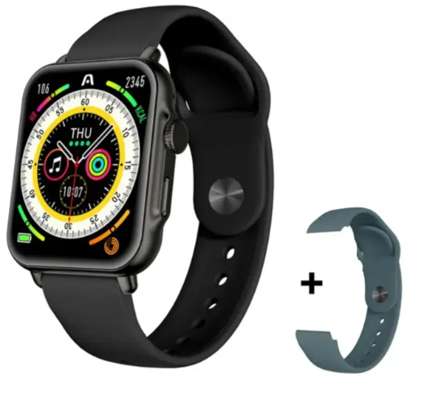 SMARTWATCH ARGOMTECH S55 BLACK ALUMINIUM 2 STRAPS INCLUIDED BLACK Y STEEL BLUE 1.96 IPS 4-120841