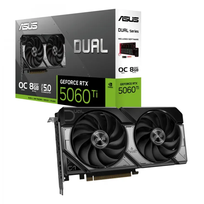 PLACA DE VIDEO ASUS DUAL RTX 5060TI 8GB OC 4-121297