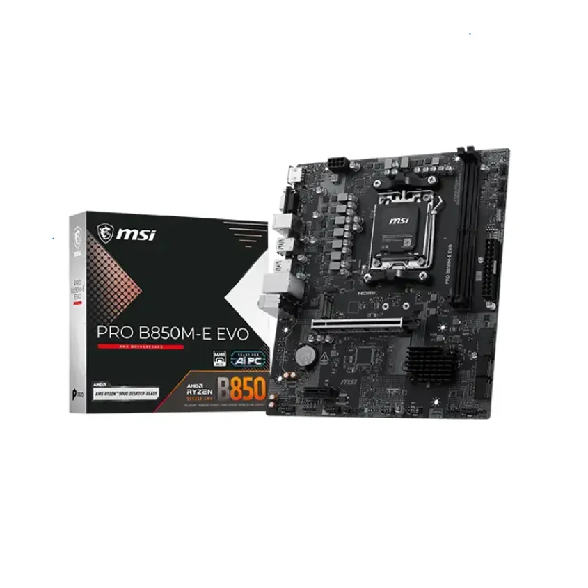 Mother MSI PRO B850M-E EVO DDR5 AM5 (Serie 7000/8000/9000) 1-0418854