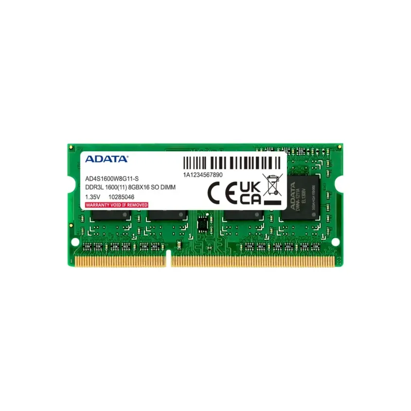 Memoria Ram SODIMM ADATA 8GB DDR3L 1600MHz CL11 1.35V 5-20077