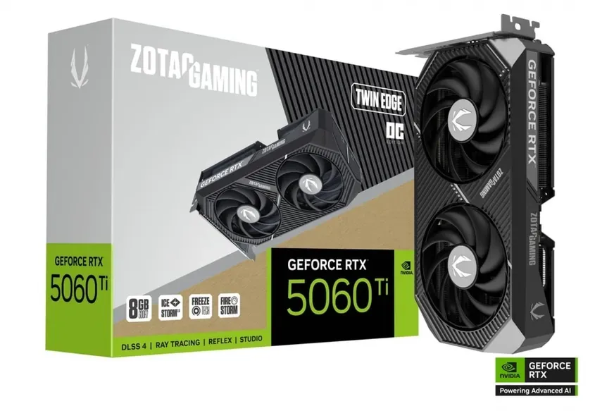 PLACA DE VIDEO ZOTAC RTX 5060TI 8GB TWIN EDGE OC 4-123047