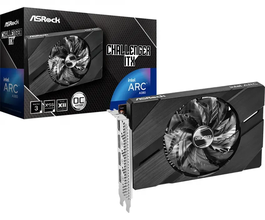 PLACA DE VIDEO ASROCK INTEL ARC A380 6GB CHALLENGER 4-123897