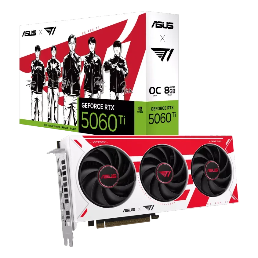 Placa de Video ASUS NVIDIA GeForce T1 RTX5060TI 08 5-20550
