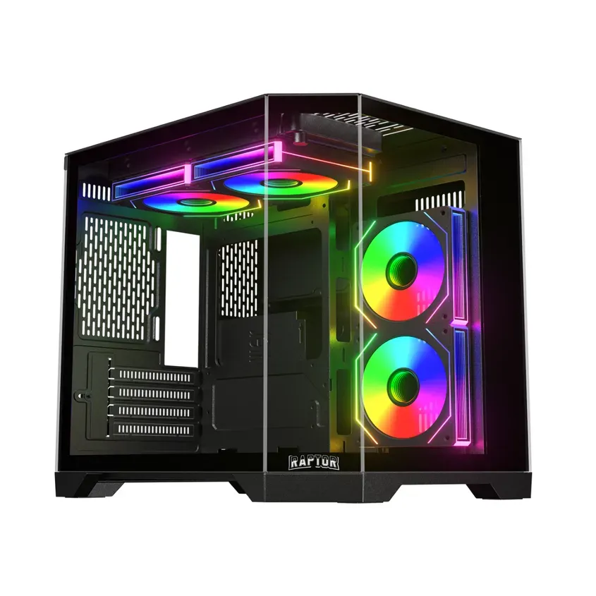 Gabinete Raptor Eclypse V2 TG x2 Mid-Tower ARGB Fan x4 1-0418784