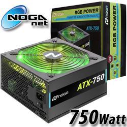 Fuente de alimentación para PC Noga RGB Power ATX-750 RGB 750W negra 220V -  240V