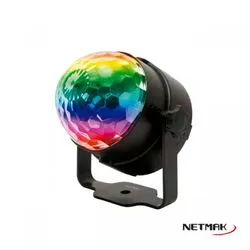 Bola Disco Led RGB Audioritmica Netmak (NM-505)